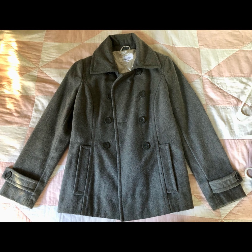 Ladies Calvin Klein wool peacoat size 8 petite